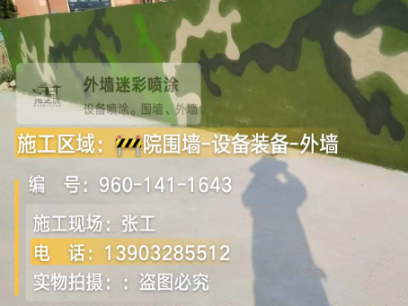 许昌 迷彩漆喷涂价格（按平方米计费）